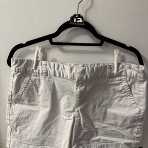 Calvin Klein Women's White Cargo Shorts